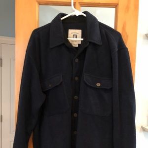 Men's navy blue fleece jacket